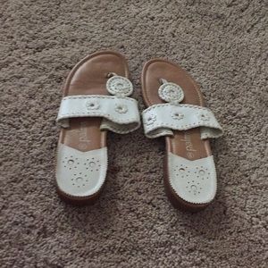 White sandals